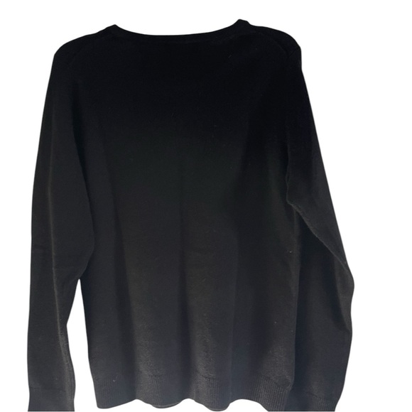 Cashmere Charter Club Luxury Black Sweater Size Medium Petite - Picture 9 of 9